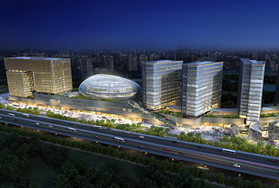 政储出[2010]6号地块商业办公用房幕墙工程（杭州中大圣马广。