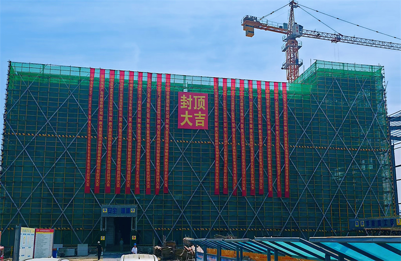 2025年5月20日，江苏公司承建的康乃馨高端织造和智能装备制造一期项目主体结构顺利封顶。